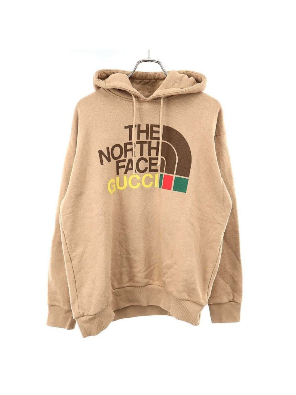 Gucci the North Face Logo Print Pullover Hoodie Brown XS - Picture 1 of 10